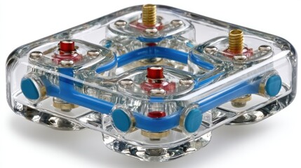 Transparent Acrylic Microfluidic Device with Integrated Tubing
