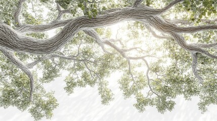 Obraz premium Lush canopy of a towering tree