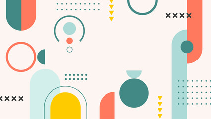 Abstract colorful geometric design, perfect for modern graphic projects, website backgrounds, textile prints, and vibrant marketing materials. Bold and eye catching.