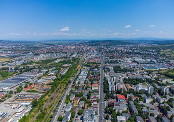 Aerial view of Targu Mures city - Romania