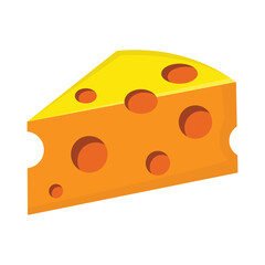 delicious Swiss cheese with holes