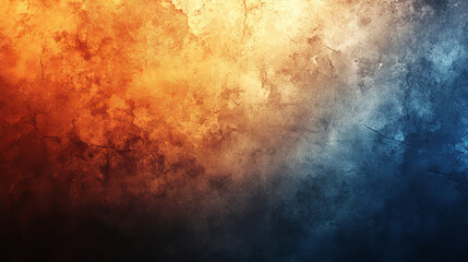 Fototapeta premium Abstract background of fiery orange and cool blue hues blending together