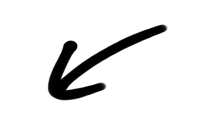 Hand drawn arrow icon 003 black