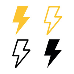 Download high resolution lightning bolt vector icons and symbols for graphic design projects and websites vector