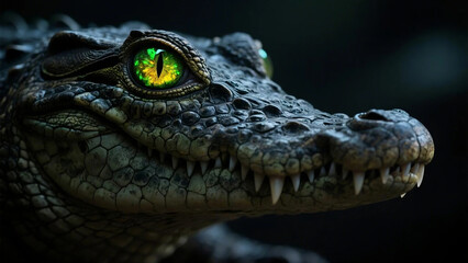 Fototapeta premium crocodile head