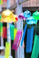 カラフルな風鈴