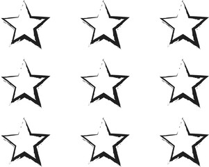 Star line brush. Design decoration