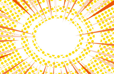 Pop Art Comic Style Burst Background