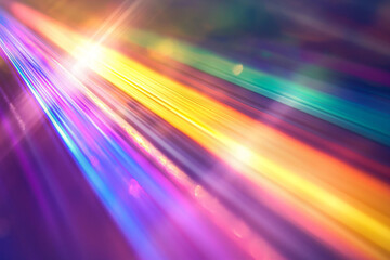 Vibrant Light Rays Creating Abstract Colorful Background Effects