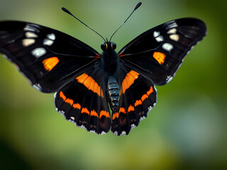 Fototapeta premium Close-Up of Exotic Black Butterfly