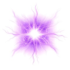 arcane energy burst with symmetrical vector lines in violet, glowing softly on white background
