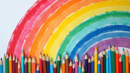 Colorful School Supplies for Back to School Celebration and Creative Learning