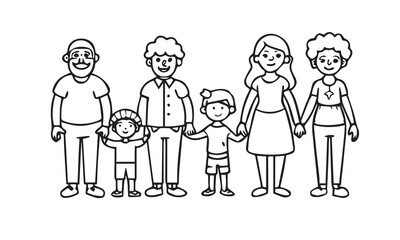 Grandparents Day Silhouette & Line Art Vector Collection