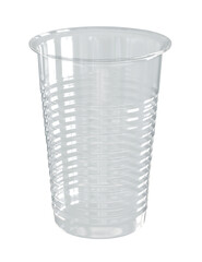 Transparent plastic cup mockup. Png transparency