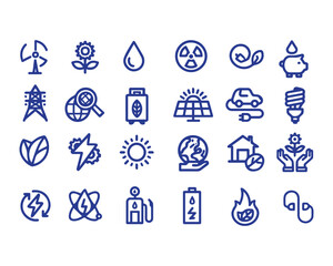 Green energy icon