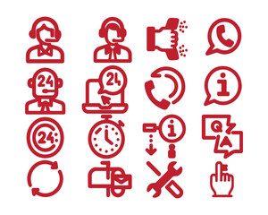 Support and telemarketer icon