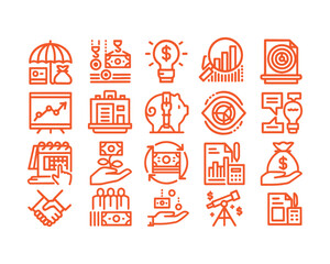 Business and finance icon set