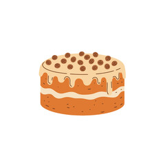Coffee Cake Delight: A Sweet Treat Illustration