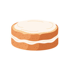 Delightful Layer Cake: A Sweet Treat Illustration
