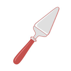 Cake Server Illustration: Elegant Dessert Tool