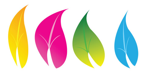 Illustration of a single green leaf with textured details. The leaf is shown on a light background, highlighting its natural, organic texture and color. Vintage botanical illustration vector.