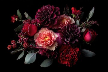 Lush Bouquet Dark Red