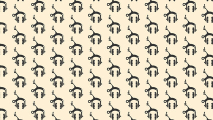 Bicycle parts vector pattern design