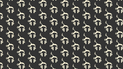 Bicycle parts vector pattern design