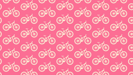 Bicycle parts vector pattern design
