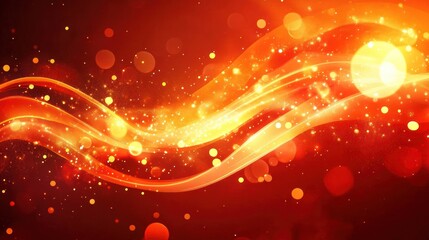 Abstract fiery wave background