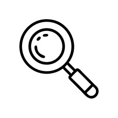 magnifying glass Line Icon Symbol Pictogram Outline