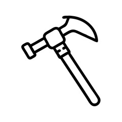 reflex hammer Line Icon Symbol Pictogram Outline