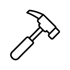 reflex hammer 2 Line Icon Symbol Pictogram Outline