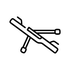 stretchers Line Icon Symbol Pictogram Outline