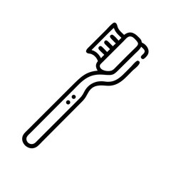 toothbrush Line Icon Symbol Pictogram Outline