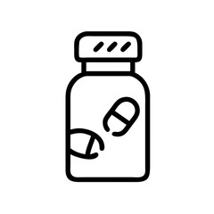 vitamins Line Icon Symbol Pictogram Outline