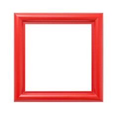 red wooden picture frame PNG