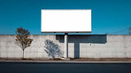 Fototapeta premium Billboard Advertising: Digital Signage & Urban Landscape