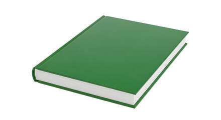Green book cover on black background