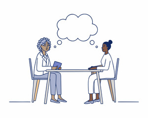 Office, presentation of a business meeting, presentation of business people, Job Interview