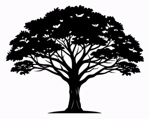 Fototapeta premium vector tree silhouette
