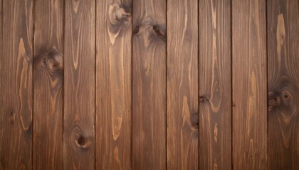 Fototapeta premium Warm Brown Wood Planks with Natural Grain and Knot Details for Rustic Texture