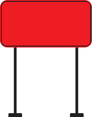 Realistic Traffic Sign Icon.Realistic Road Signs Indicating Height Restrictions and Clearance Warnings, Displayed on Metal Pole.signs for information of road direction, maps, text or banner.