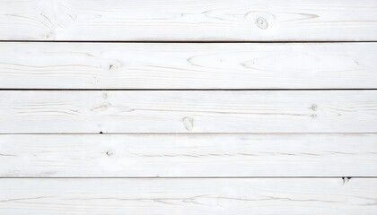 Naklejka premium Whitewashed wooden planks with visible grain and knots, creating a rustic texture