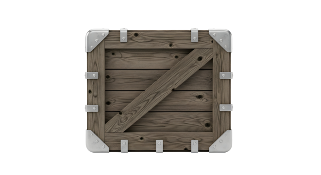 Wooden crate illustration