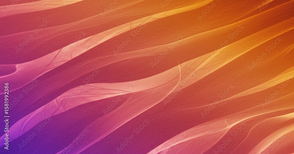 Fototapete a vibrant background featuring abstract wavy lines with a gradient transitioning from purple to oran