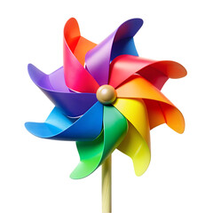 Colorful Rainbow Pinwheel: Whimsical Child's Toy, Garden Decoration