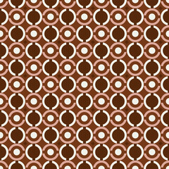 brown Seamless Concentric Circles Pattern Background