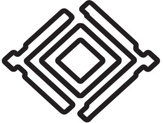 Flat vector gallery display icon with stylish look