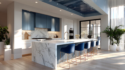 Minimalist kitchen in natural tones